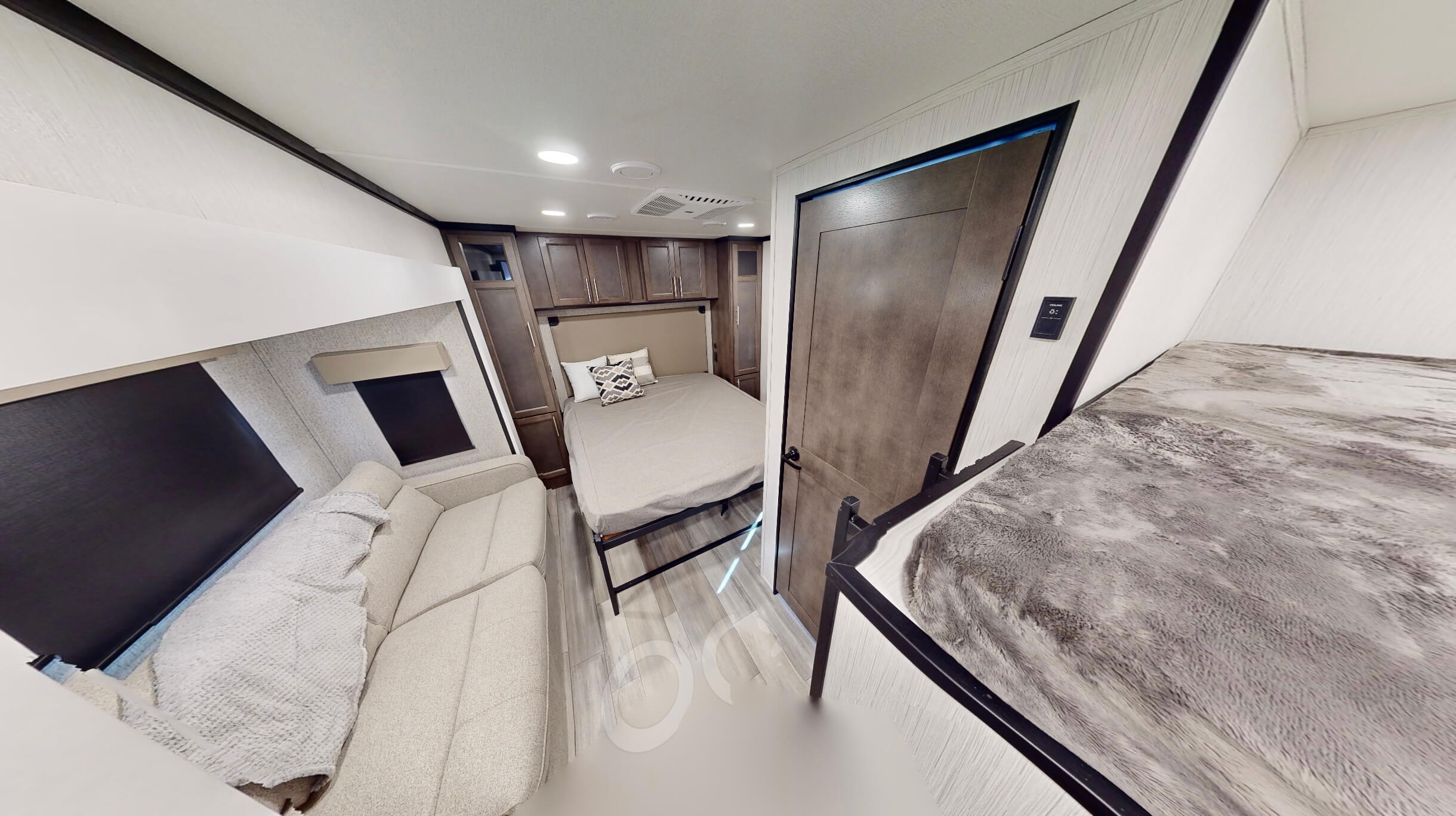 Zooming out from the front murphy bed...